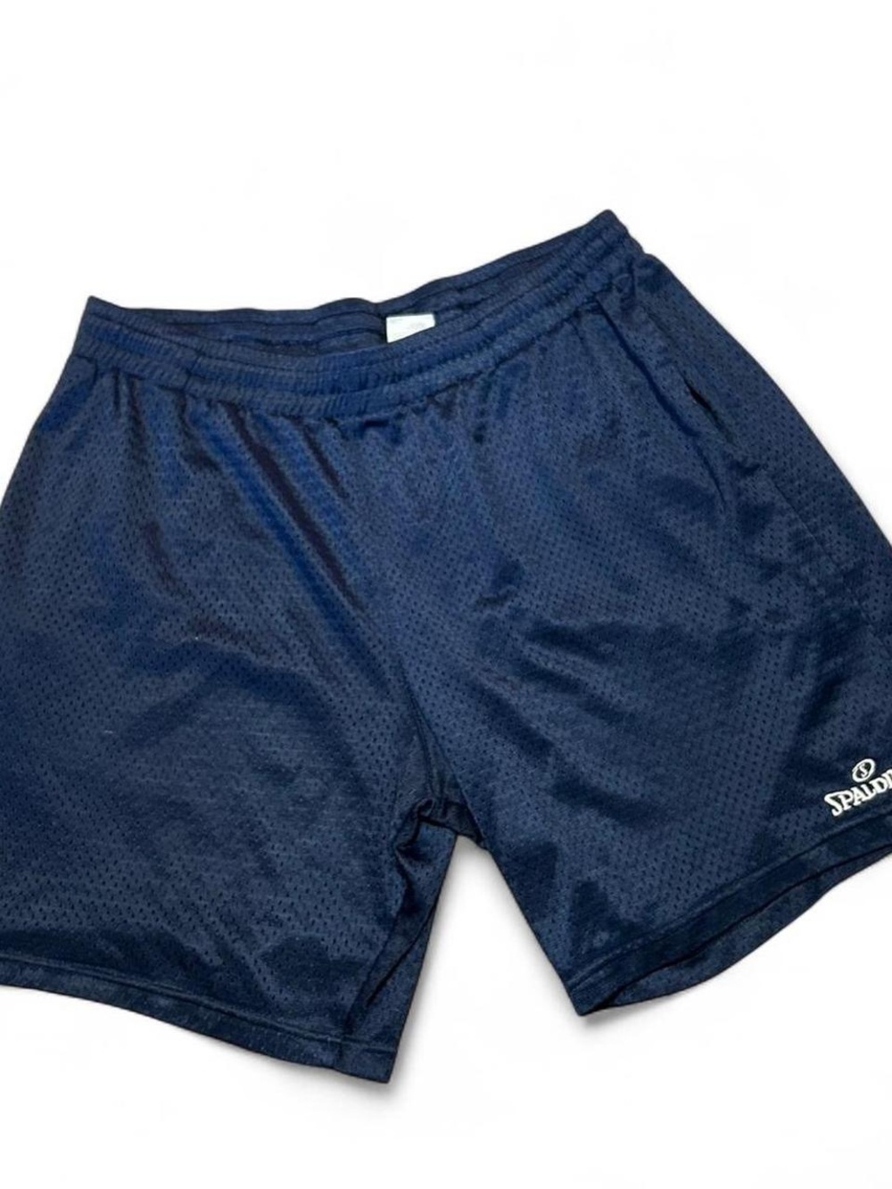 Spalding Men's Dark Navy Athletic Mesh Shorts